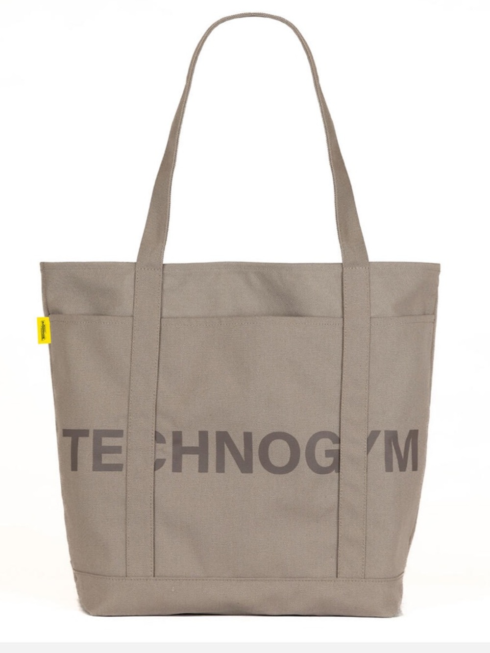 Technogym tan canvas tote NWOT